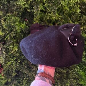 Pierced Kitty Ears Beret